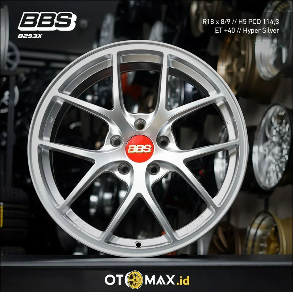 Velg Mobil BBS B293X Ring 18 L8/9 Hyper Silver