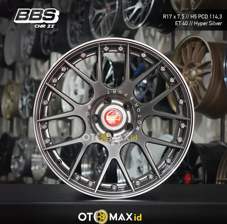 Velg Mobil BBS CHR II Ring 17 Hyper Silver