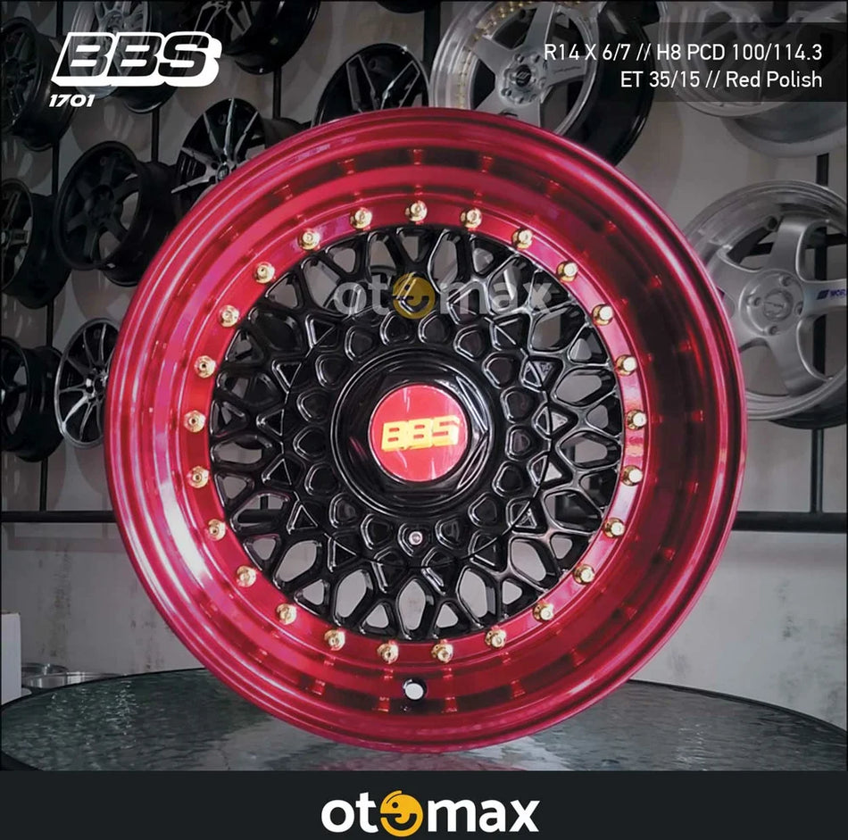 Velg Mobil BBS RS Ring 14 RED Polish