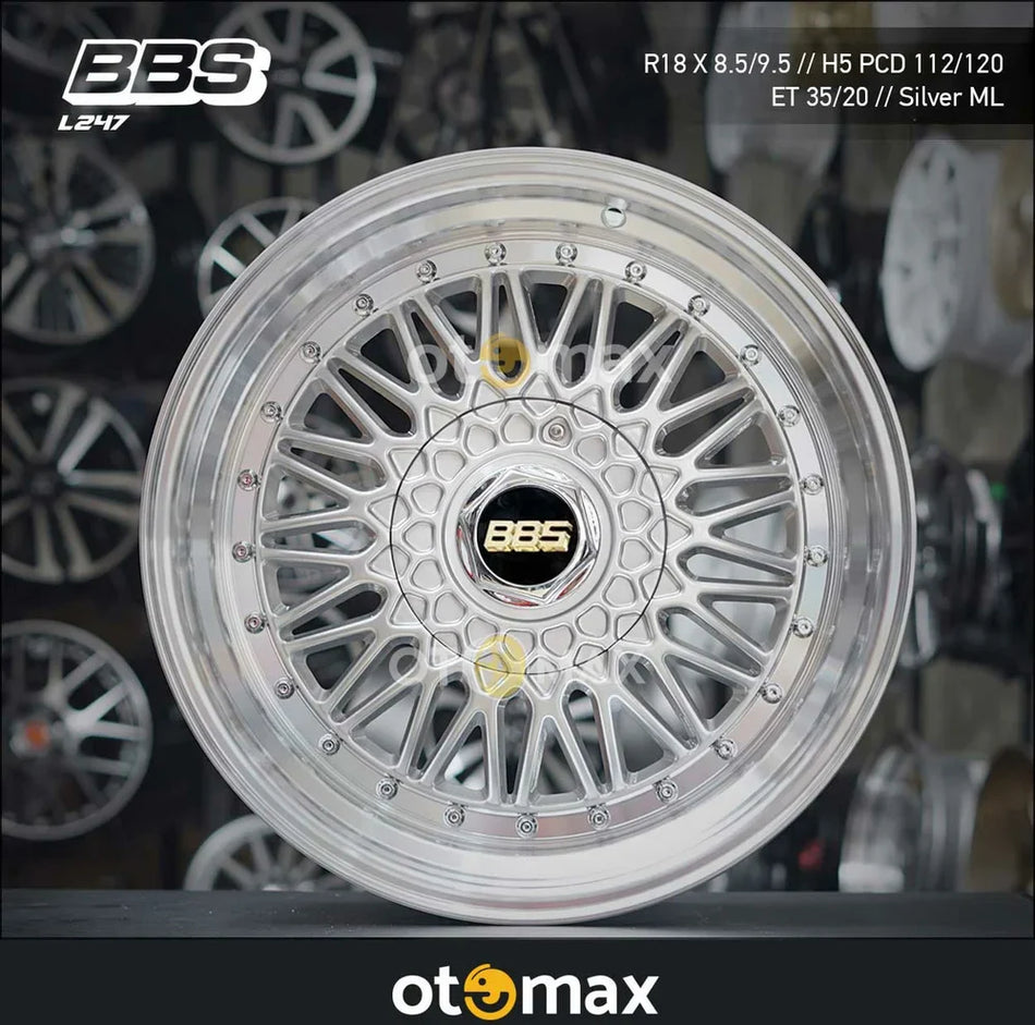 Velg Mobil BBS RS Ring 18 Silver ML