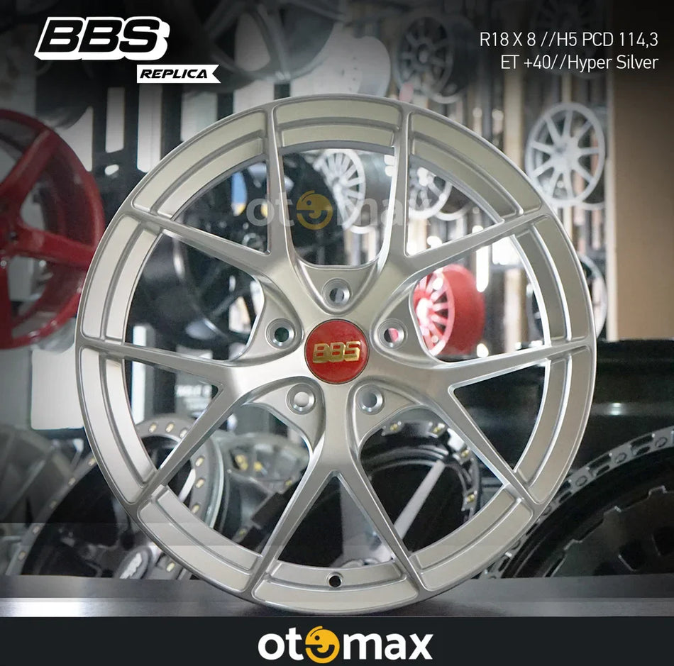 Velg Mobil BBS YA109 Ring 18 Hyper Silver