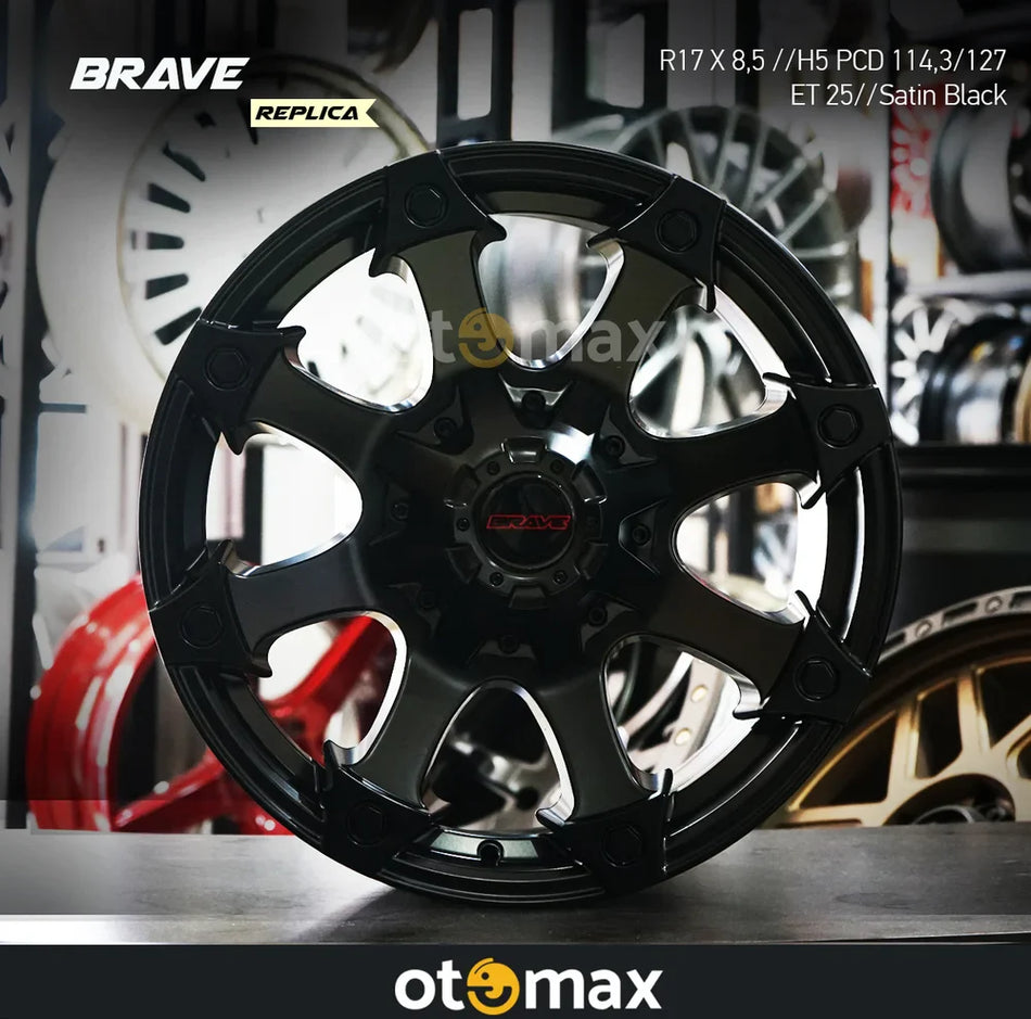 Velg Mobil Brave 816 Ring 17 H10 Satin Hitam