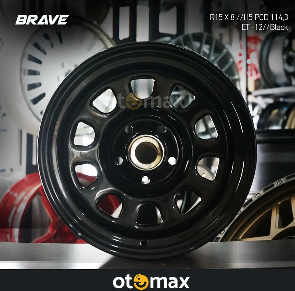 Velg Mobil Brave Daytona Ring 15 Hitam