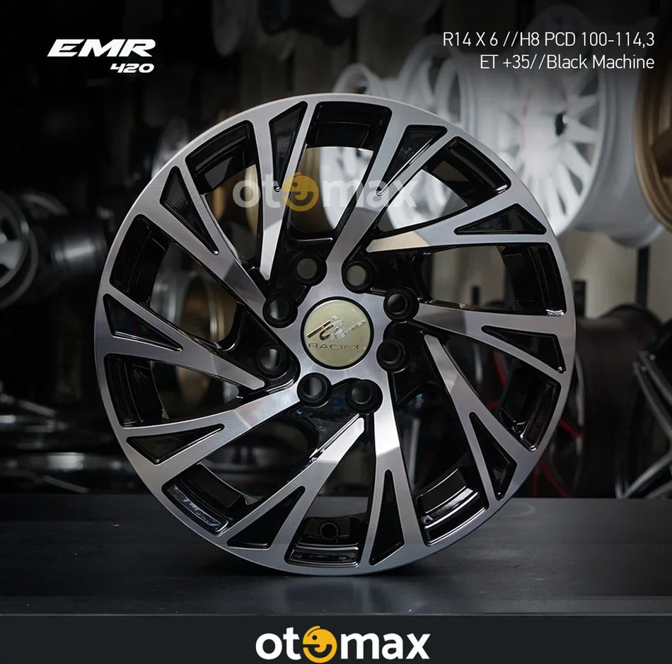 Velg Mobil EMR 420 Ring 14 Mesin Hitam