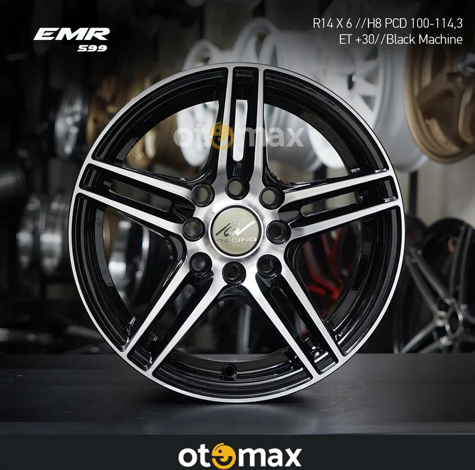 Velg Mobil EMR 599 Ring 14 Mesin Hitam