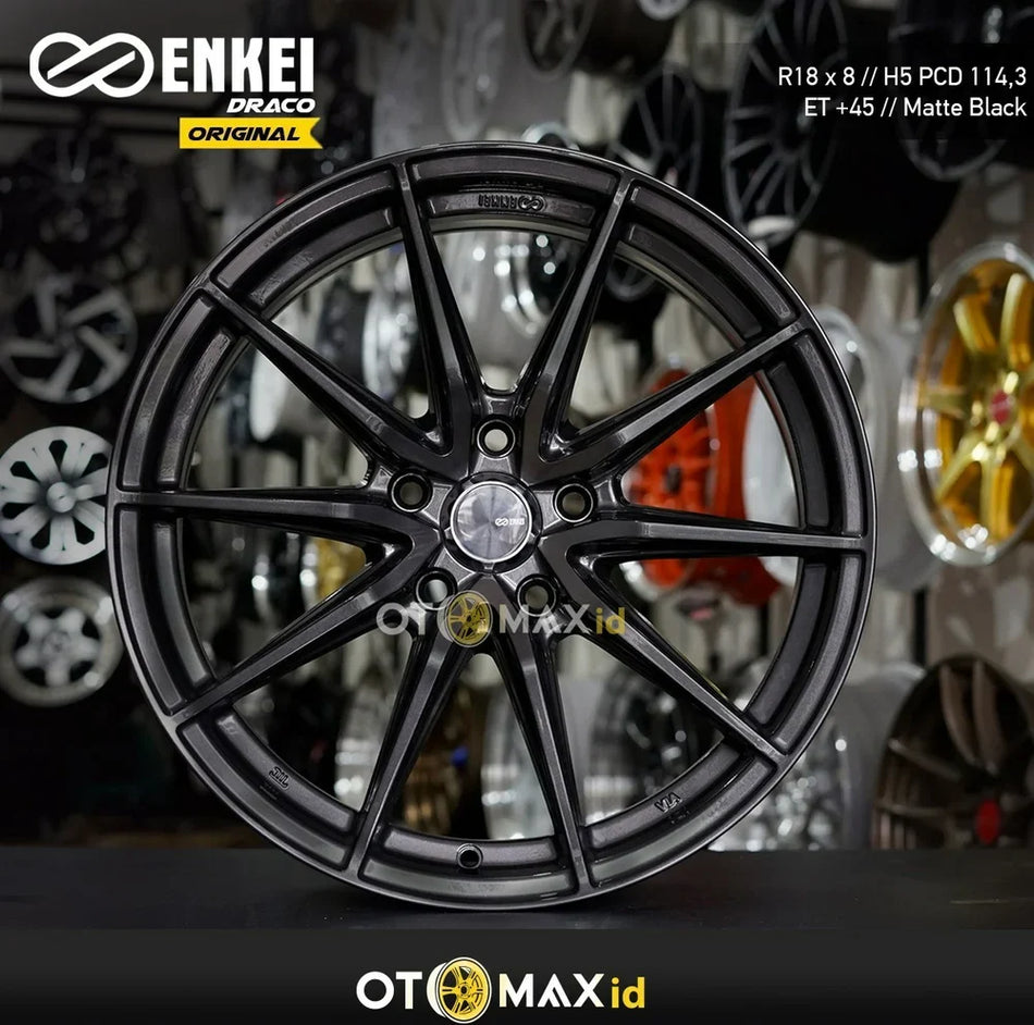 Velg Mobil Enkei Draco Original Ring 18 Matte Black