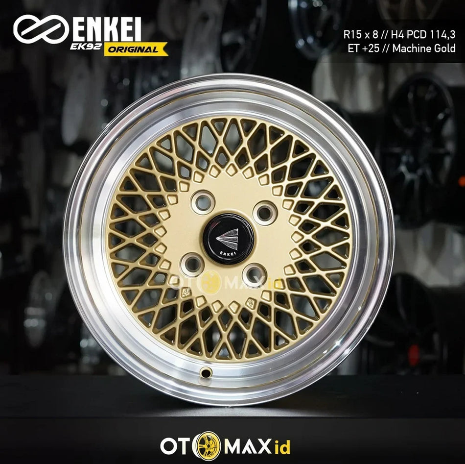 Velg Mobil Enkei EK92 Original Ring 15 Machine Gold