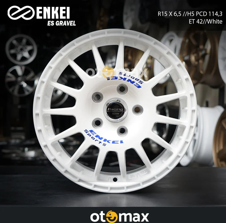 Velg Mobil Enkei ES Gravel R009 Ring 15 H5 Putih