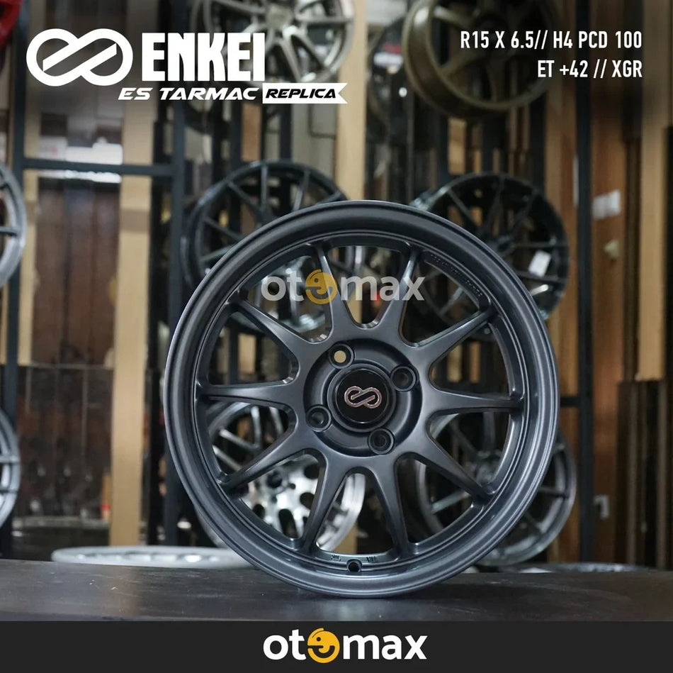 Velg Mobil Enkei ES Tarmac Ring 15 Abu-Abu XGR