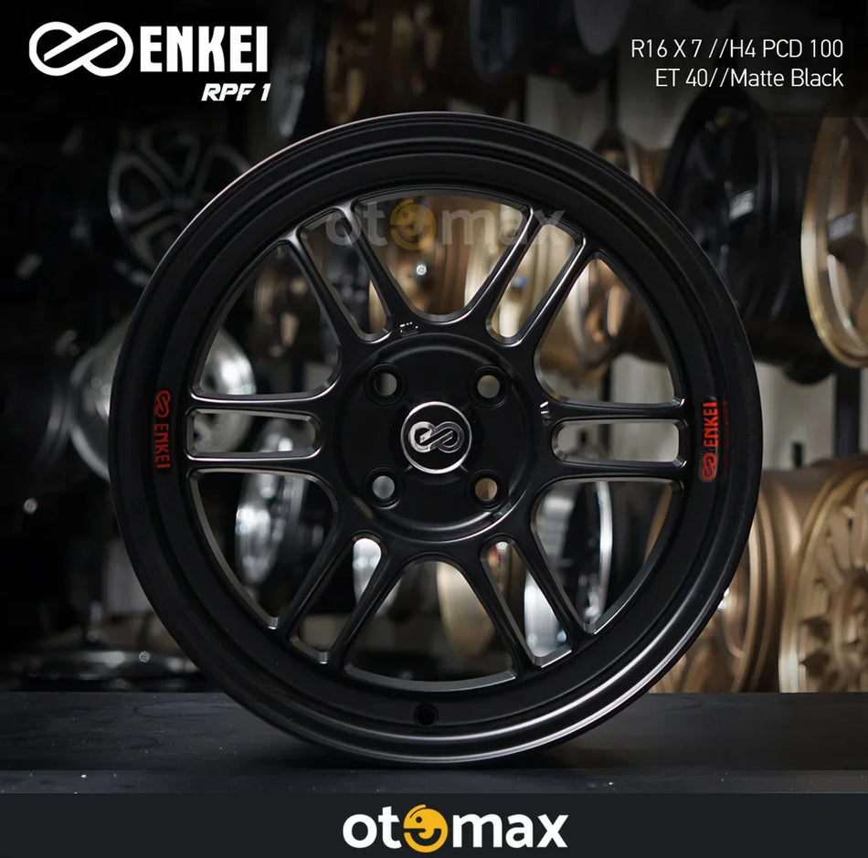 Velg Mobil Enkei RPF1 1009 Ring 16 Matt Hitam