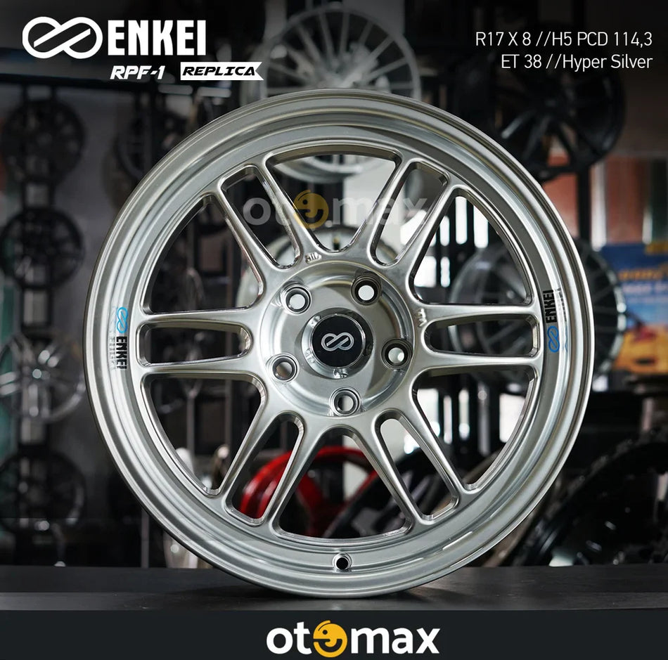 Velg Mobil Enkei RPF1 JK1009 Ring 17 Hyper Silver