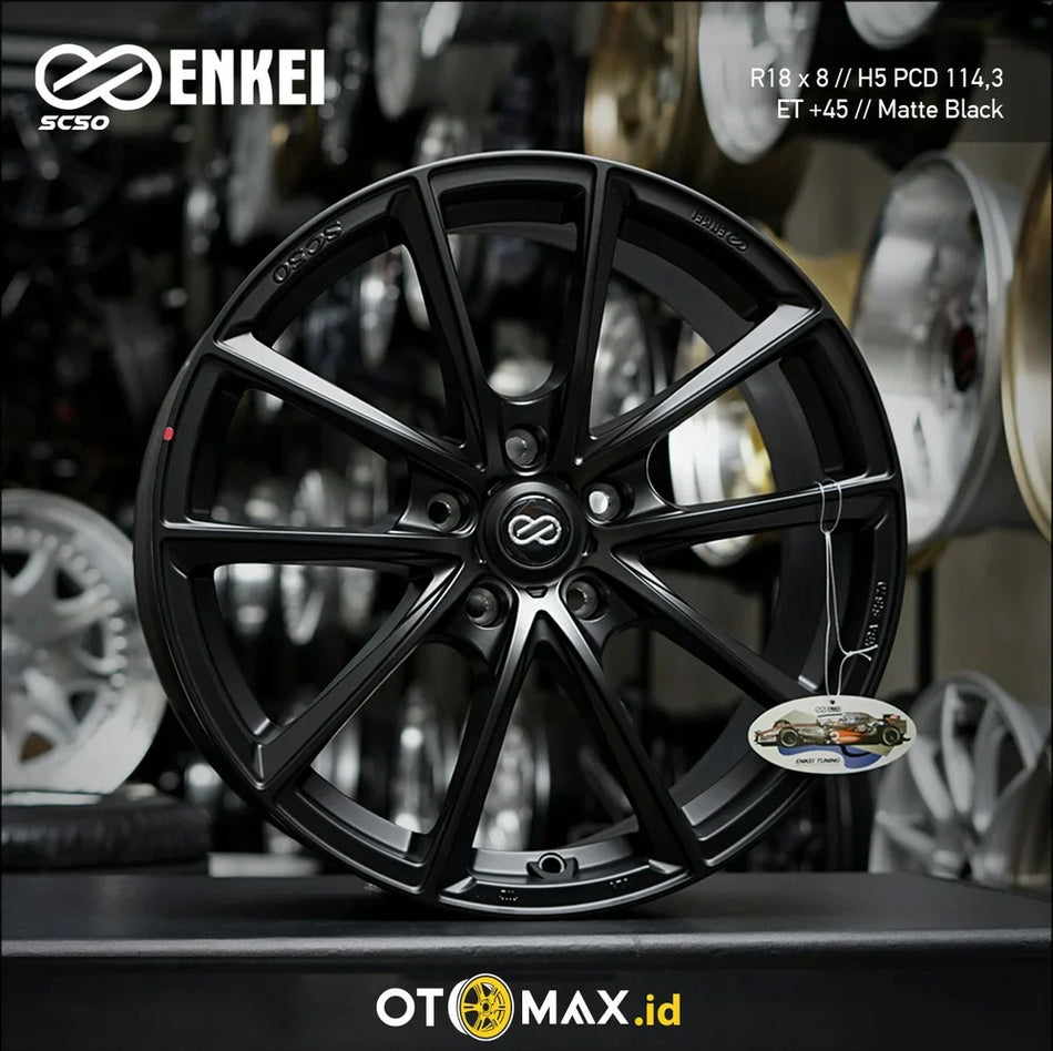 Velg Mobil Enkei SC50 Ring 18 Matt Hitam