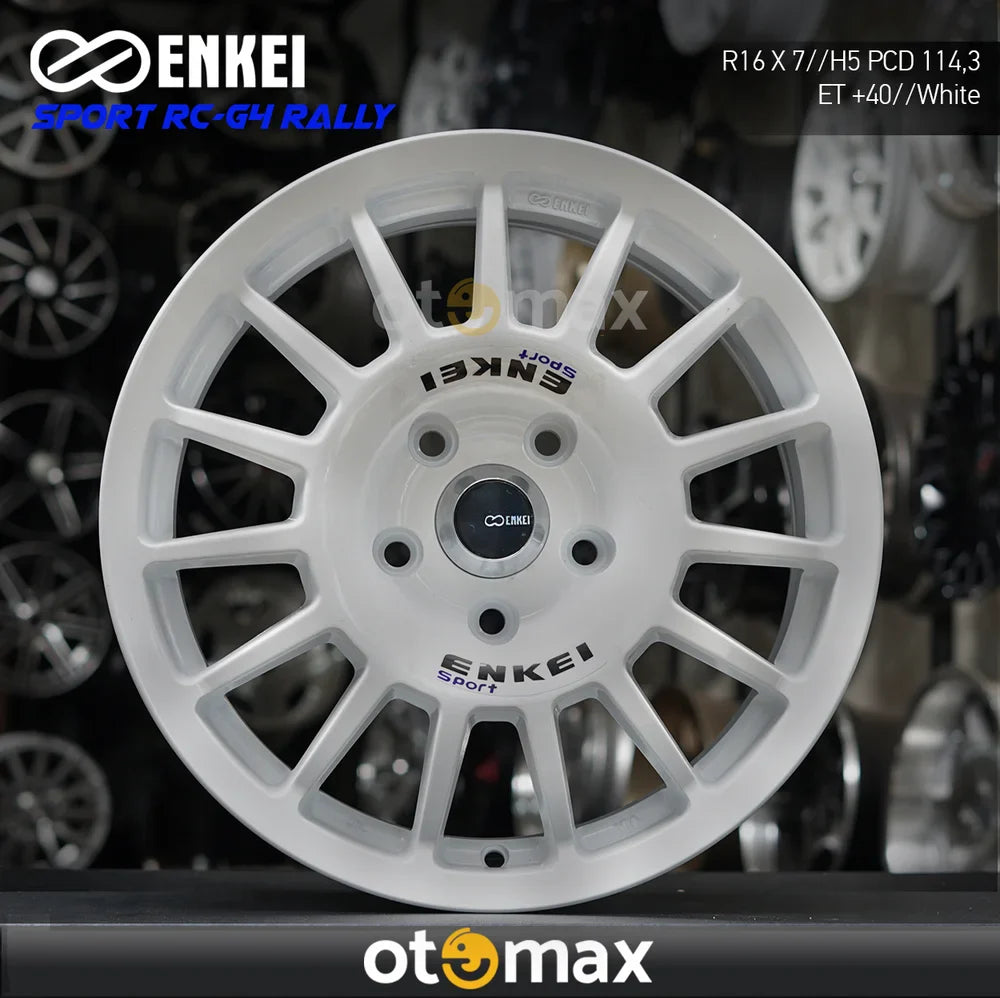 Velg Mobil Enkei RC-G4 Rally 126 H5 White 16