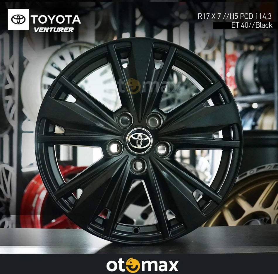 Velg Mobil Toyota Innova Venturer Ring 17 - Mate Black