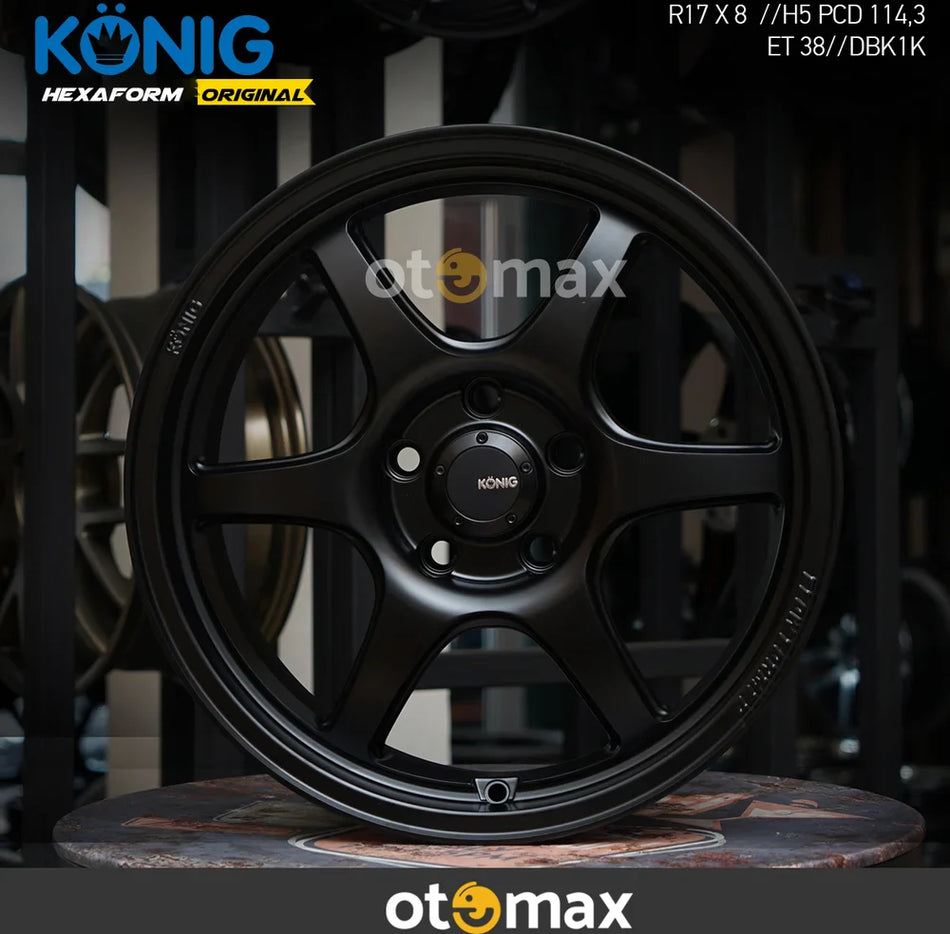 Velg Mobil Konig Hexaform Original Ring 17 Matt Black