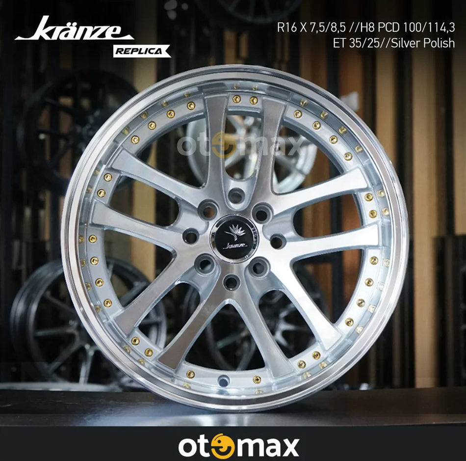 Velg Mobil Kranze LSX Ring 16 H8 Perak Polandia