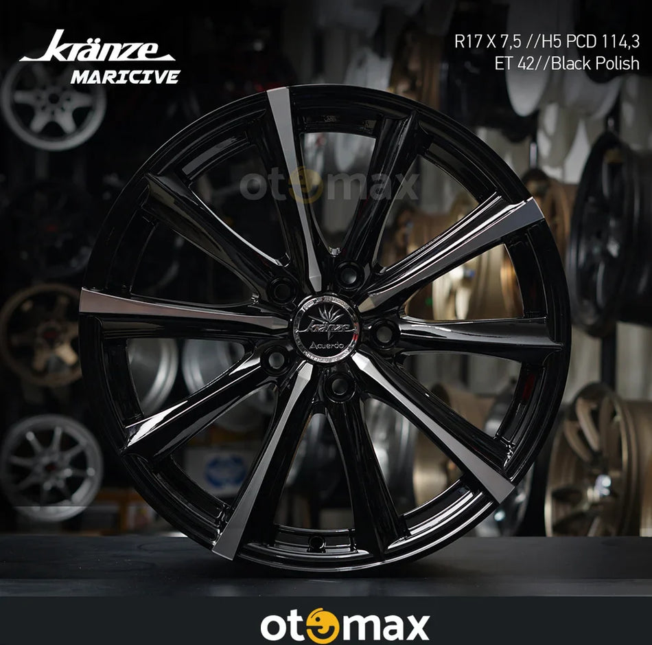 Velg Mobil Kranze Maricive 659 Ring 17 H5 Hitam Polandia