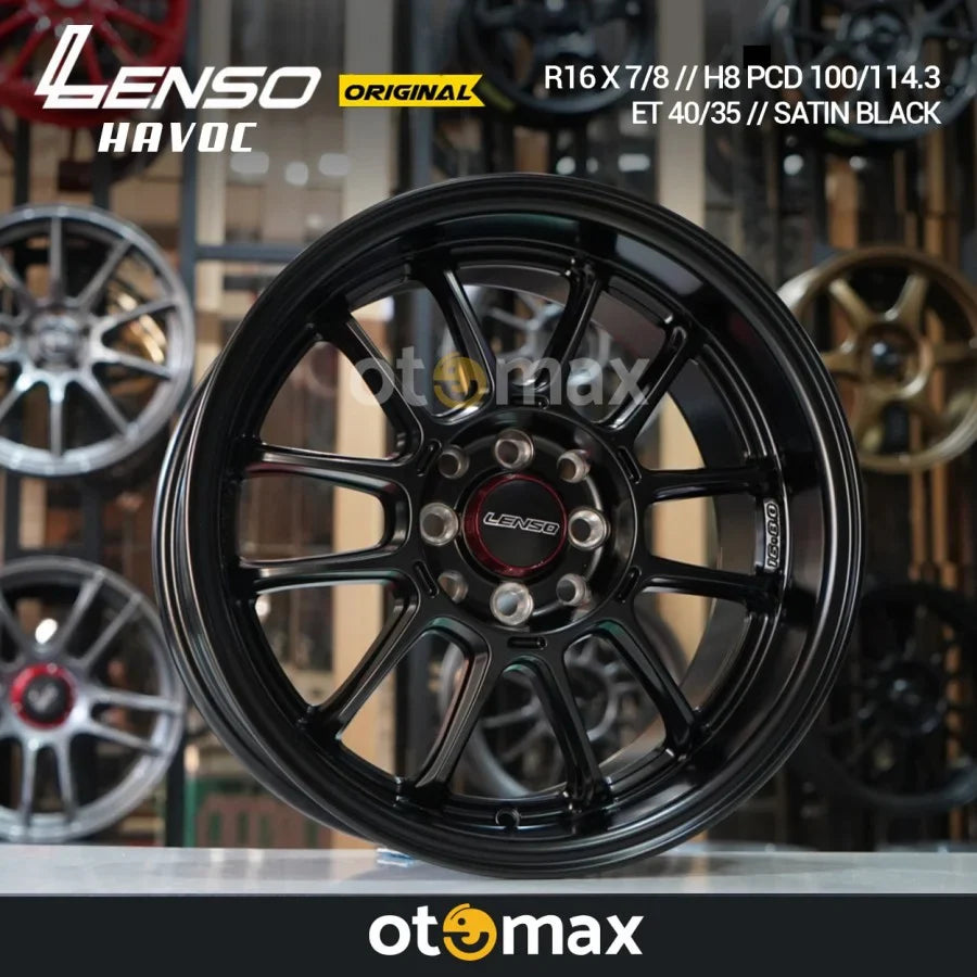 Velg Mobil Lenso Havoc Original Ring 16 Satin Hitam