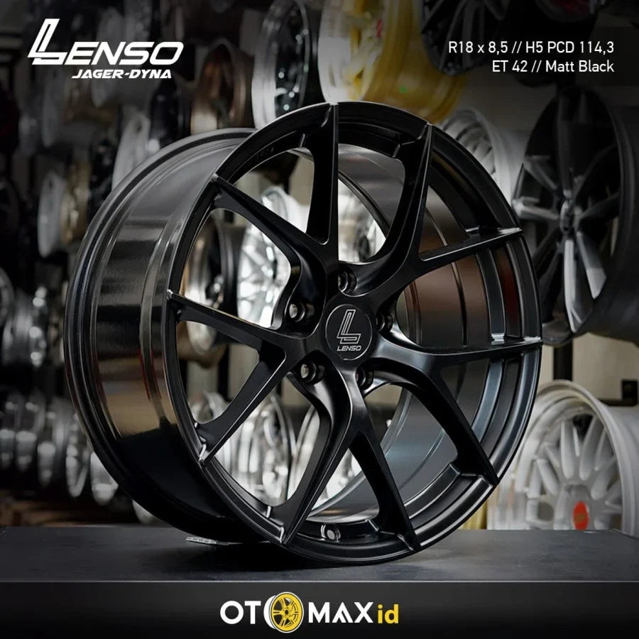 Velg Mobil Lenso Jager Dyna Ring 18 Matt Black