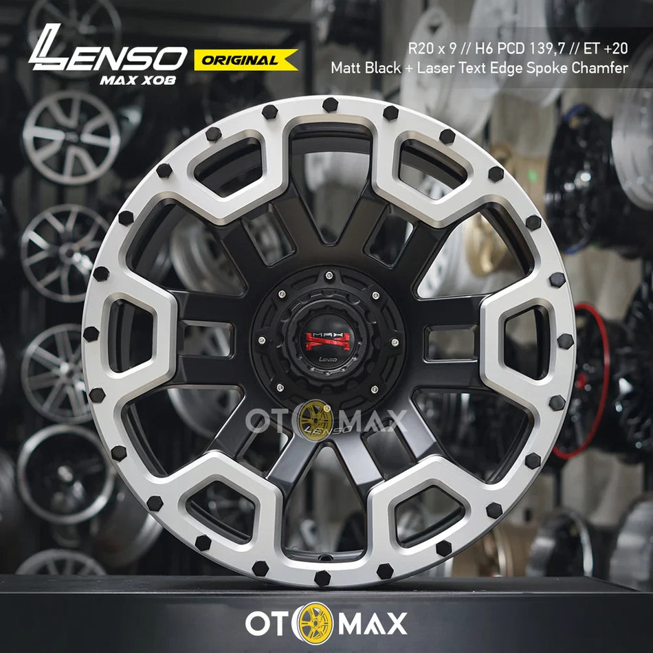 Velg Mobil Lenso MAX-X08 Ring 20 BKWDS