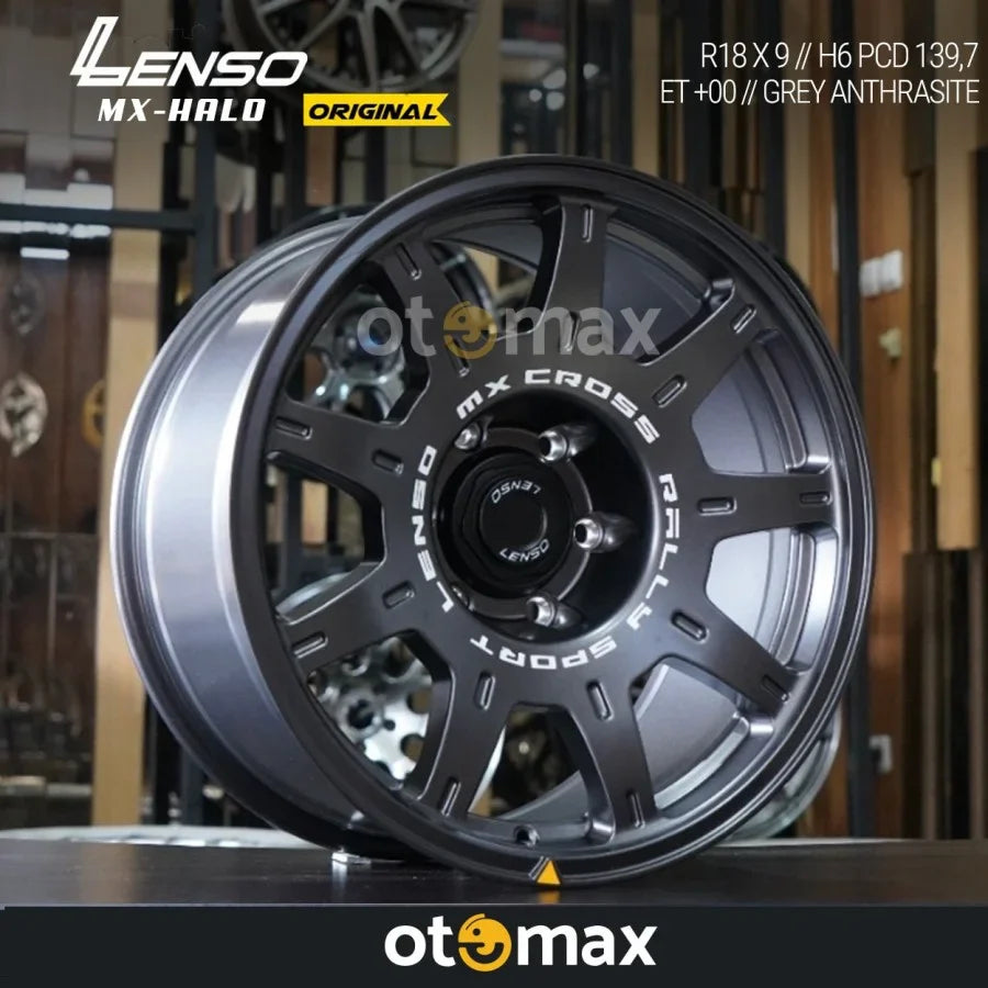 Velg Mobil Lenso MX Halo Ring 18 Grey Antrasit