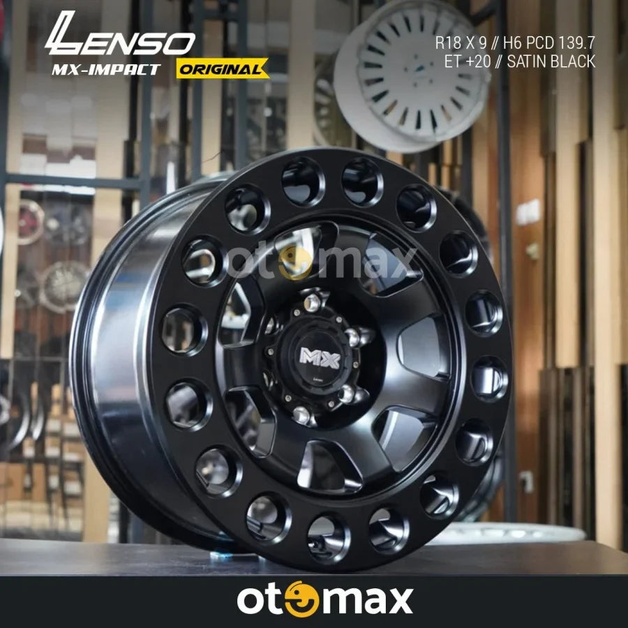 Velg Mobil Lenso MX Impact Ring 18 Satin Hitam