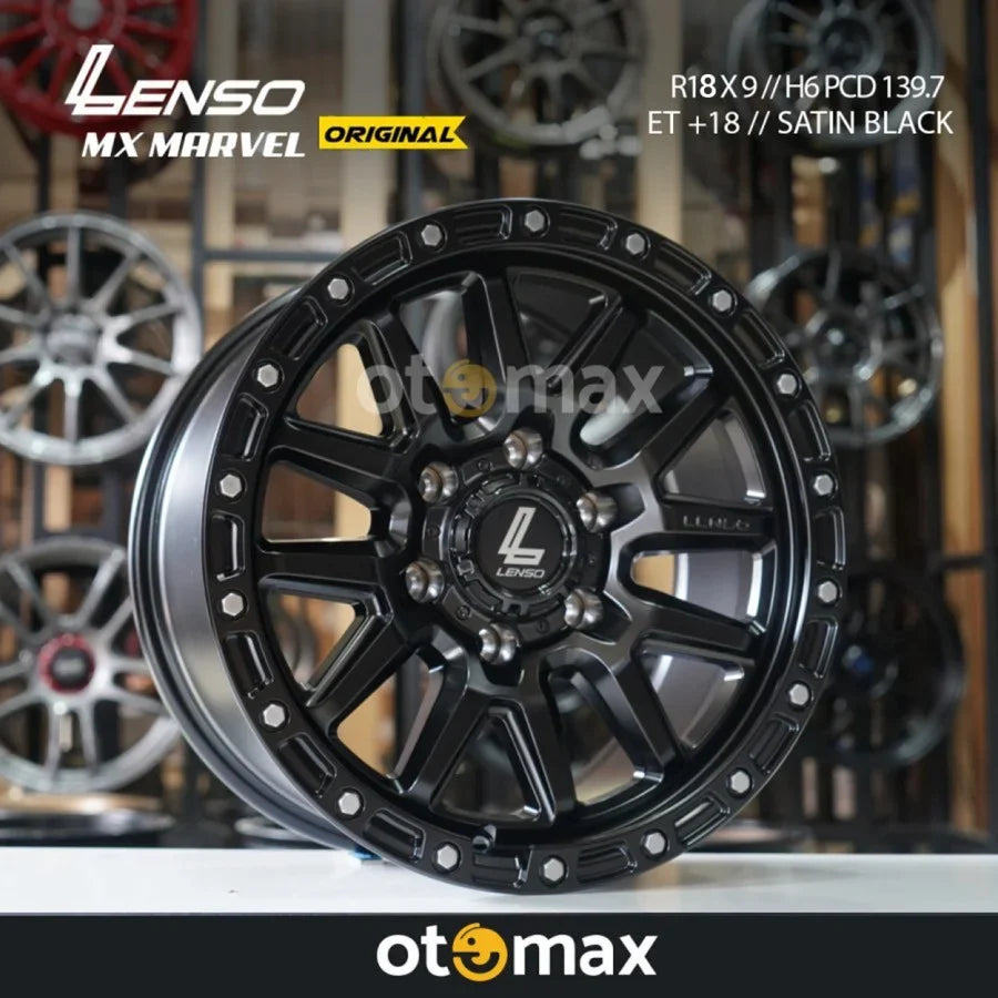 Velg Mobil Lenso MX-Marvel Original Ring 18 Satin Hitam