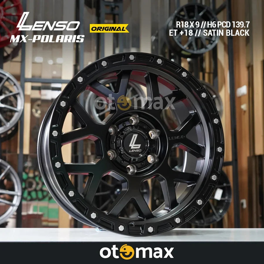 Velg Mobil Lenso MX-Polaris Original Ring 18 Satin Black