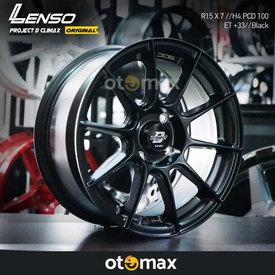 Velg Mobil Lenso Project D Climax Ring 15 Hitam