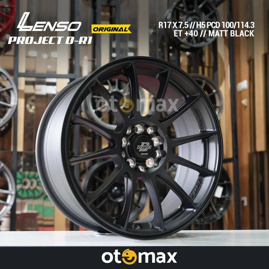 Velg Mobil Lenso Project D Race 1 Original Ring 17 Matt Black