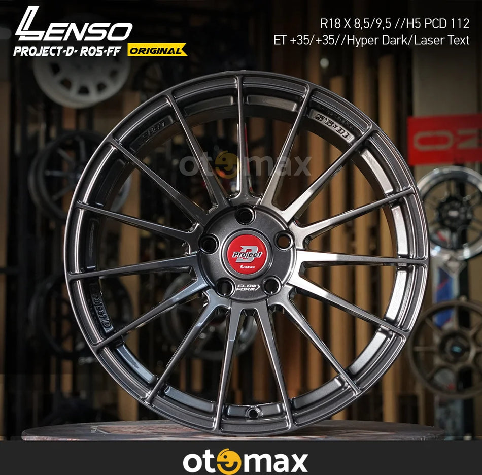 Velg Mobil Lenso Project D Race 5 Cincin Asli 18 Teks Hyper Dark Laser