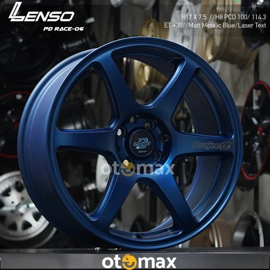 Velg Mobil Lenso Project D Race 6 Ring 17 Matt Matalic Blue