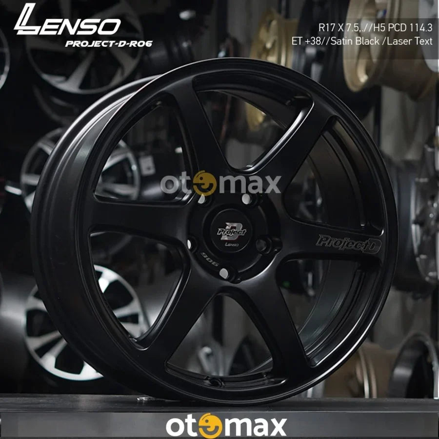 Velg Mobil Lenso Project D Race 6 Ring 17 Satin Black