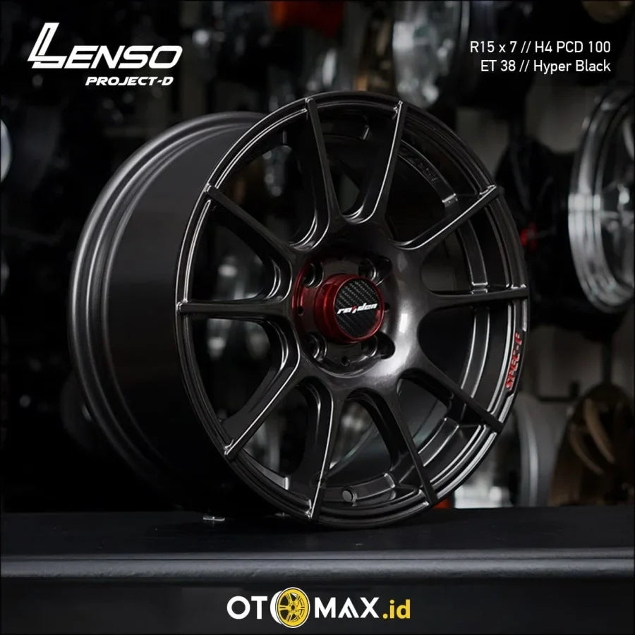 Velg Mobil Lenso Project D Ring 15 Hyper Hitam