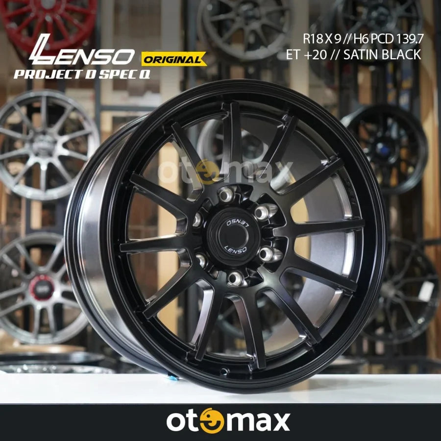 Velg Mobil Lenso Project D Spec Q Original Ring 18 Satin Black