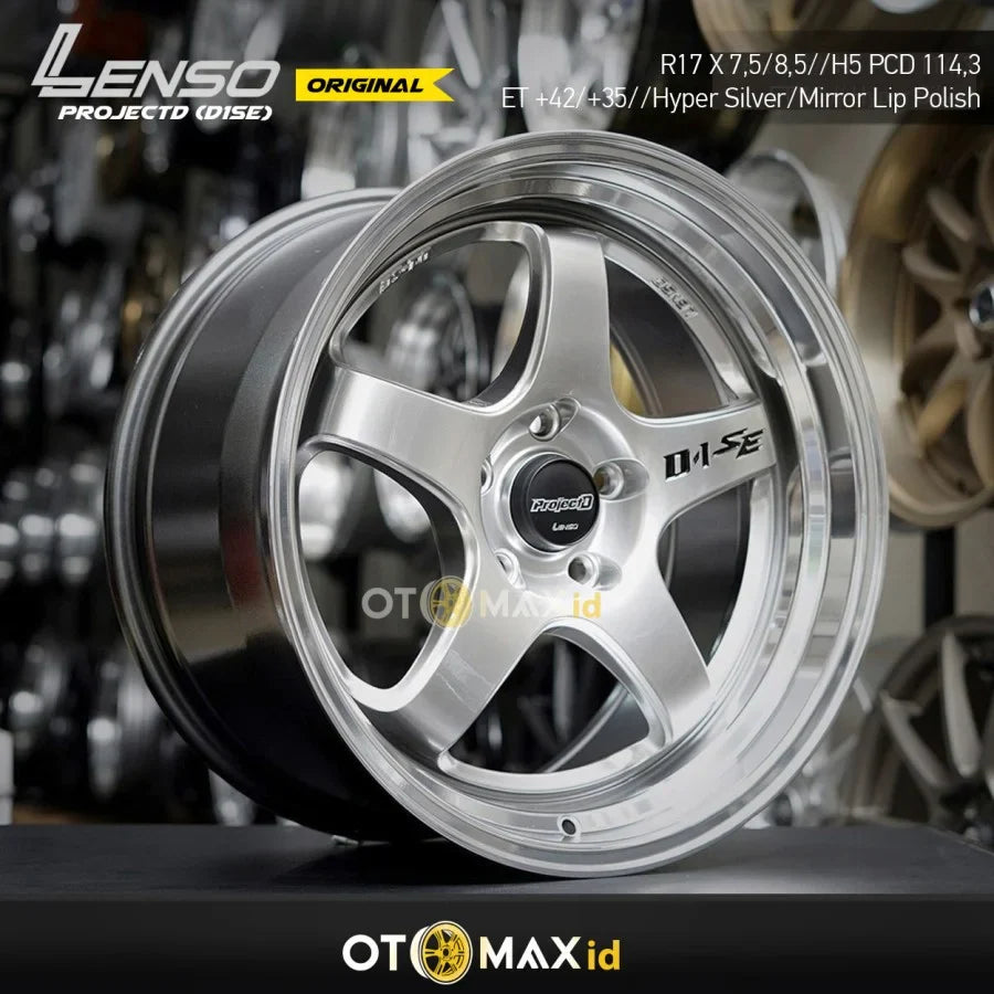 Velg Mobil Lenso Project D1 SE Ring 17 Hyper Silver