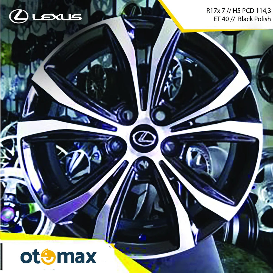 Velg Mobil Lexus Ring 17 Black Polish