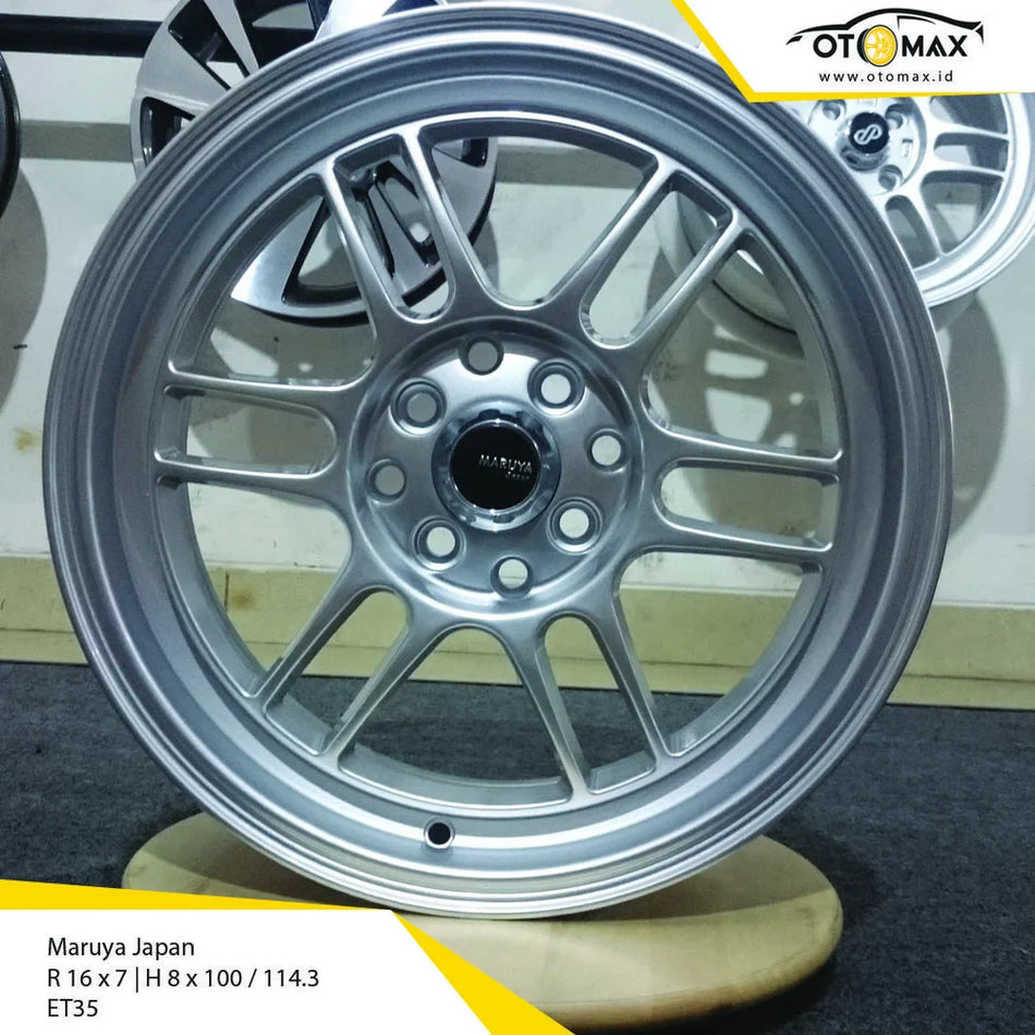 Velg Mobil Maruya Japan Ring 16 Hyper Silver