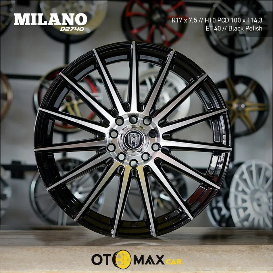 Velg Mobil Milano 2740 Ring 17 Hitam Polandia