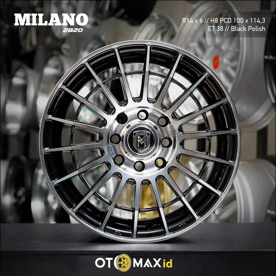 Velg Mobil Milano 2820 Ring 14 Hitam Polandia