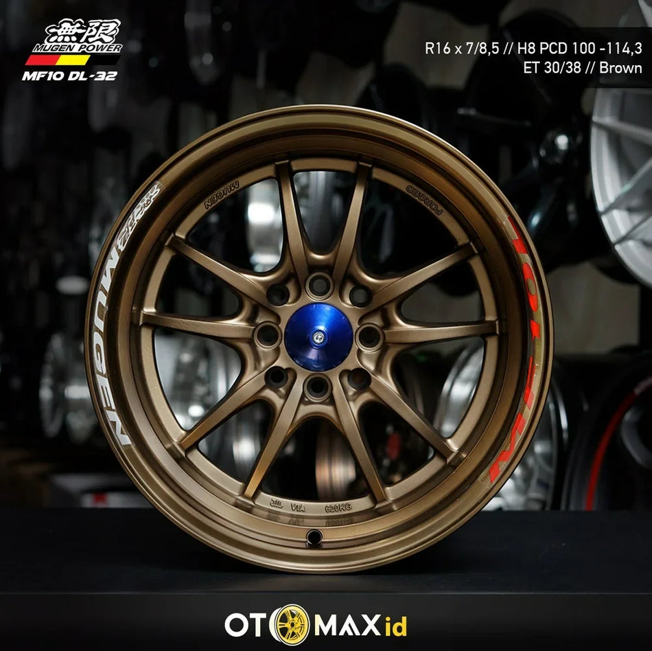 Velg Mobil Mugen MF10 DL-32 Ring 16 Coklat