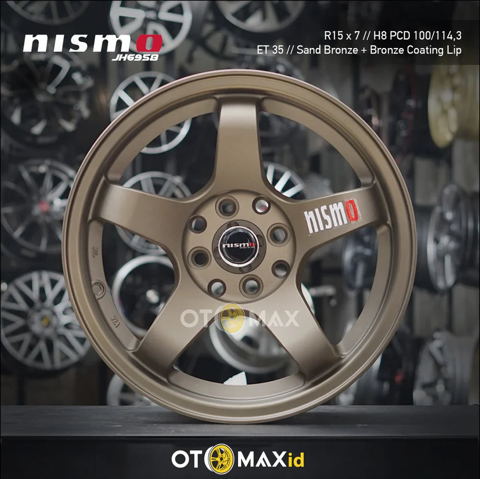 Velg Mobil Nismo JH6958 Ring 15 Bibir Lapisan Perunggu Pasir Perunggu