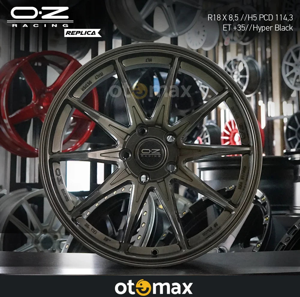 606 Ringe Velg Mobil Oz GT-606 Ring 18 Hyper Black | Otomax Store – Otomax Store ...
