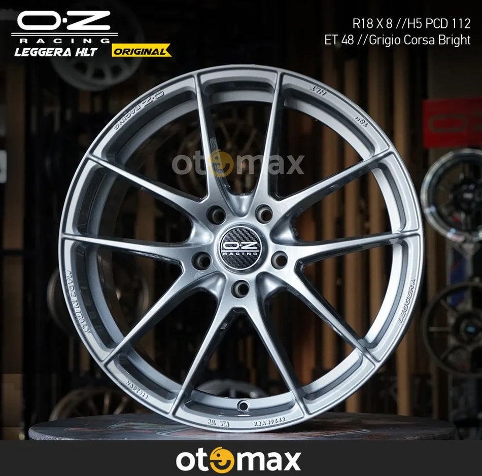 Velg Mobil Oz Original Leggera HLT Ring 18 GriGio Corsa Bright