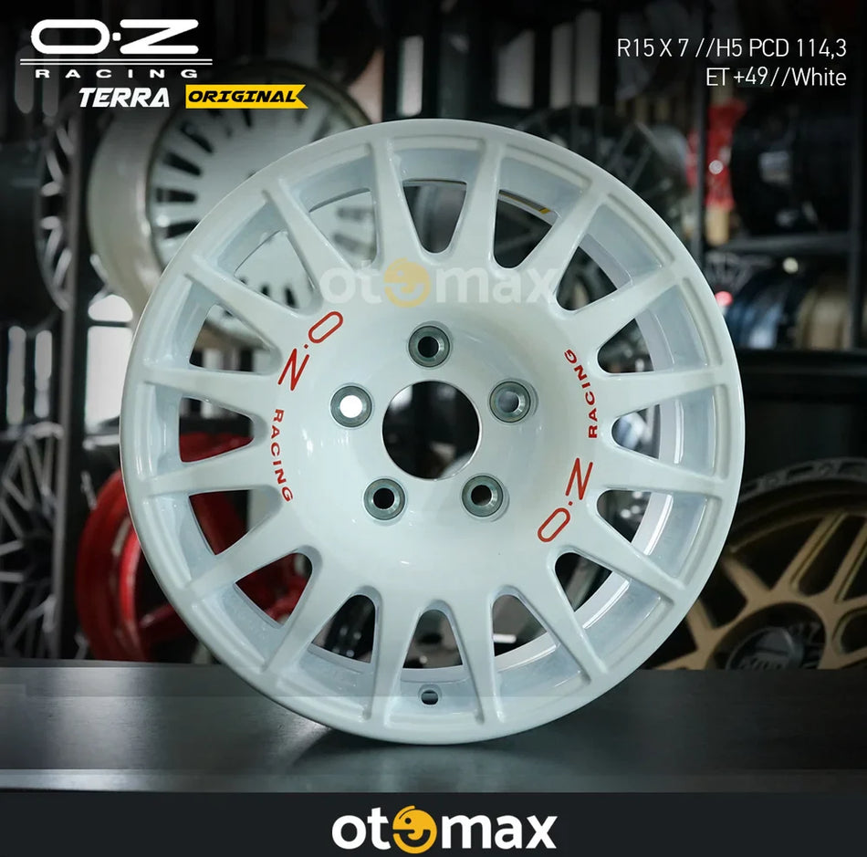 Velg Mobil Oz Original Rally Terra Ring 15 Putih