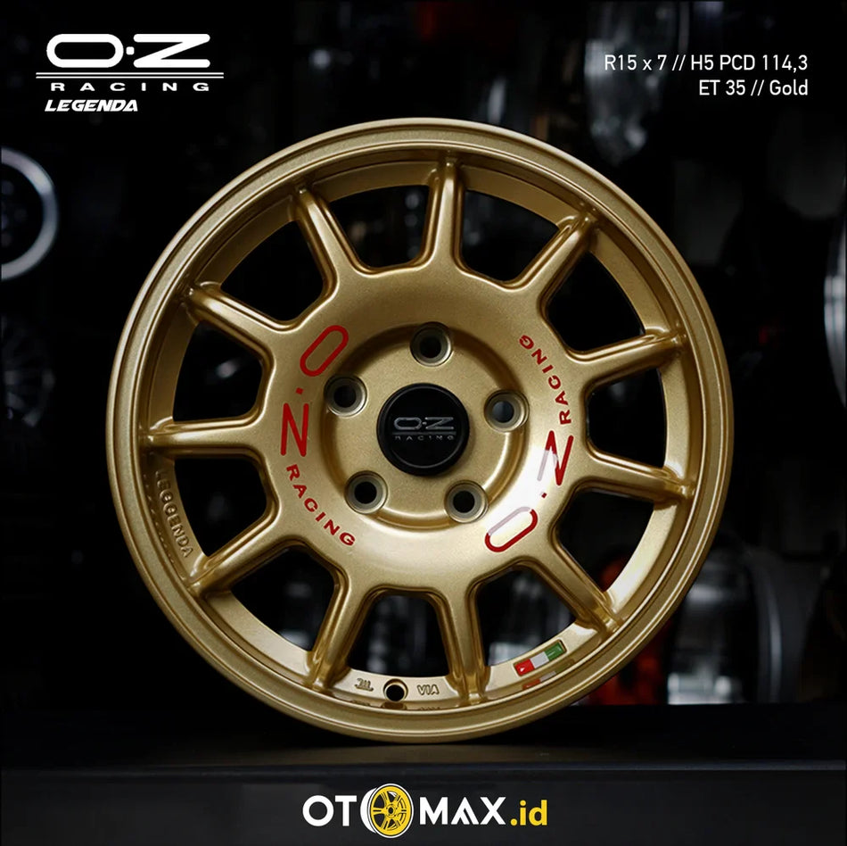 Velg Mobil Oz Racing Legenda YD Ring 15 Emas