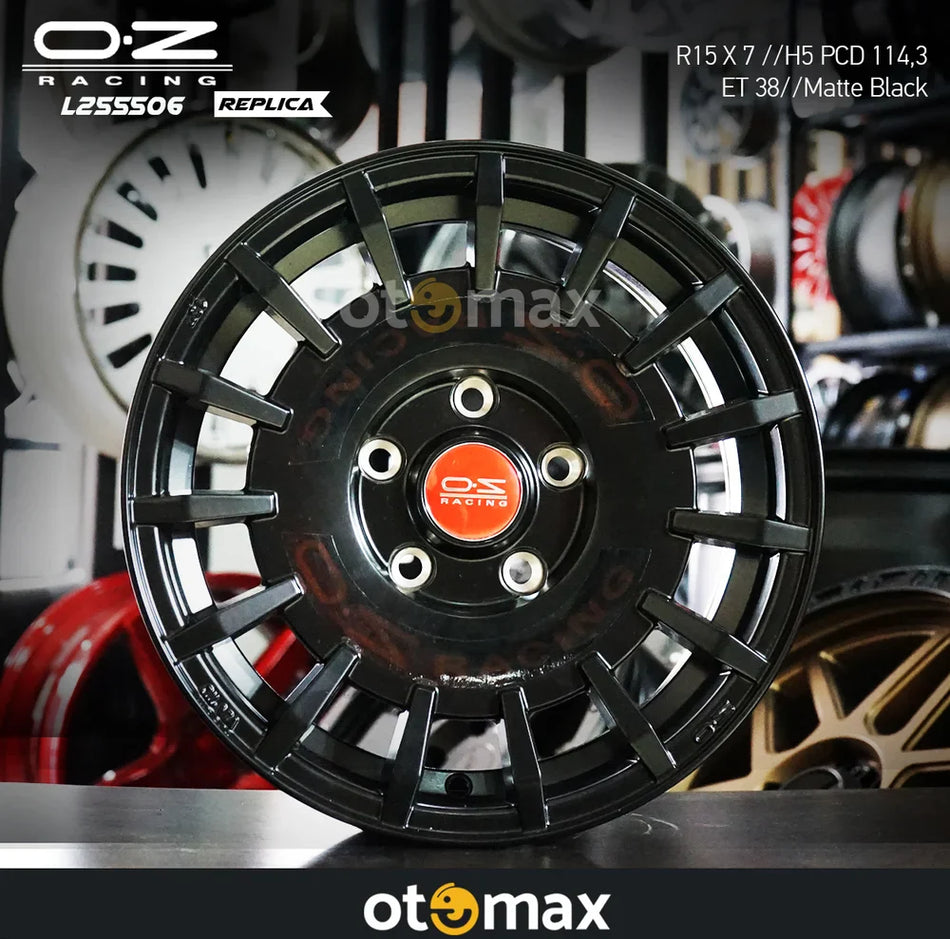 Velg Mobil Oz Rally L2S5506 Ring 15 Matt Hitam