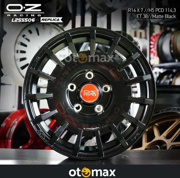 Velg Mobil Oz Rally L2S5506 Ring 16 H5 Matt Black