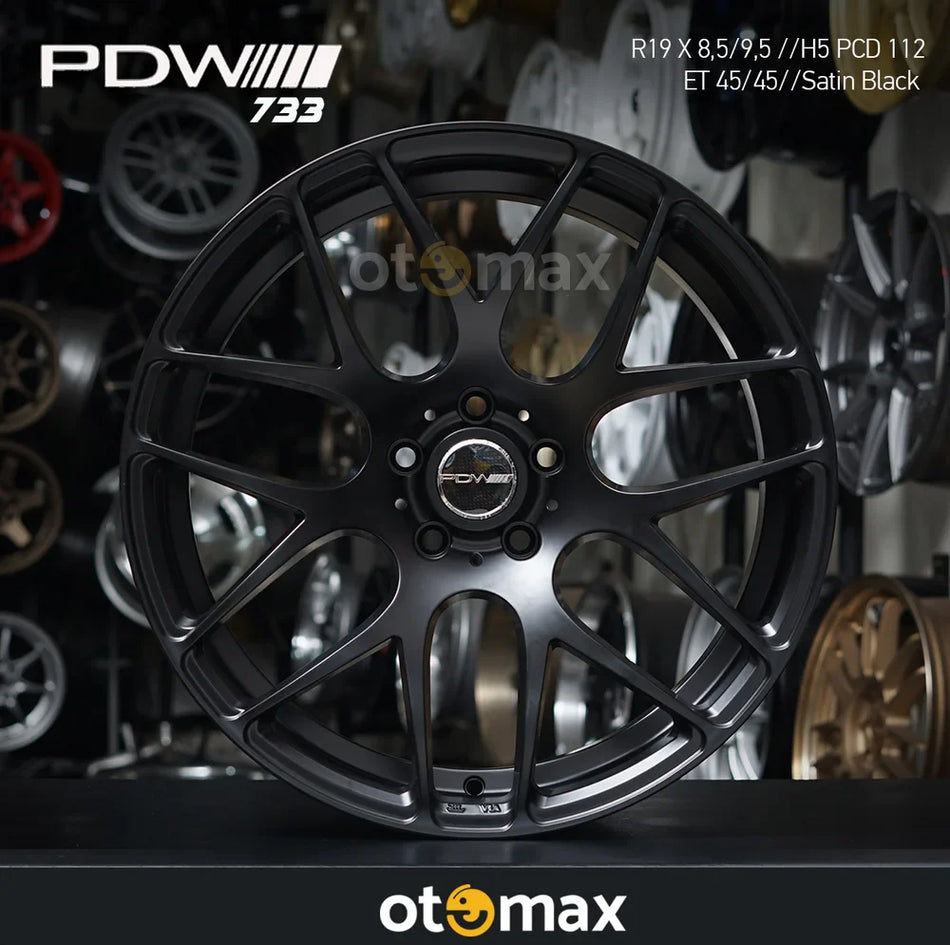 Velg Mobil PDW 733 Ring 19 Satin Hitam