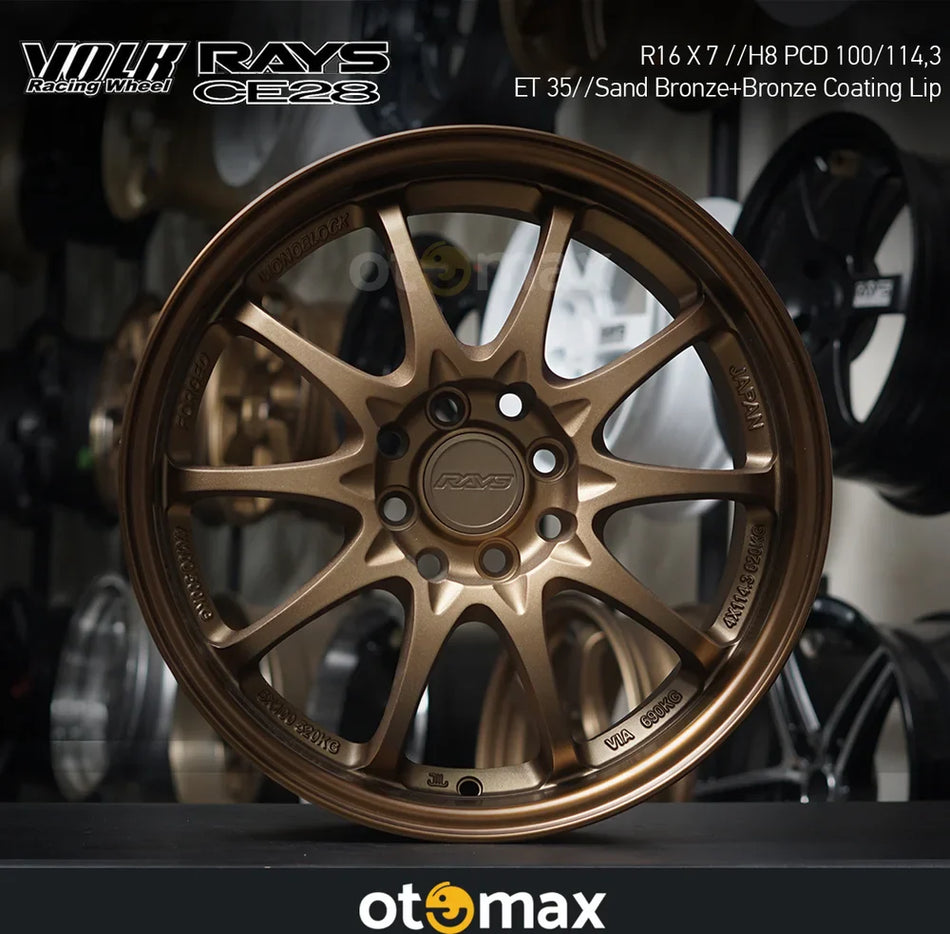 Velg Mobil Rays CE28 559 Ring 16 Sand Bronze Bronze Coating Lip